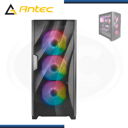 CASE ANTEC DF700 FLUX BLACK ARGB SIN FUENTE VIDRIO TEMPLADO USB 3.0 (PN:0-761345-80070-9)