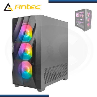 CASE ANTEC DF700 FLUX BLACK ARGB SIN FUENTE VIDRIO TEMPLADO USB 3.0 (PN:0-761345-80070-9)