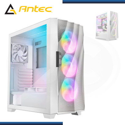 CASE ANTEC DF700 FLUX WHITE ARGB SIN FUENTE VIDRIO TEMPLADO USB3.0 (PN:0-761345-80074-7)