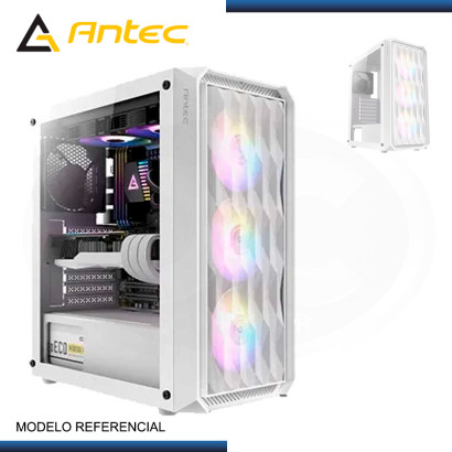 CASE ANTEC NX292 WHITE ARGB SIN FUENTE VIDRIO TEMPLADO USB3.0/USB 2.0 (PN:0-761345-81008-1)