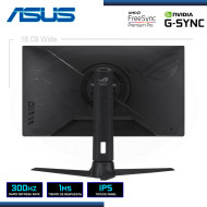 MONITOR LED 27" ASUS ROG STRIX XG27AQMR 2560x1440 HDMI DP 1MS/300H/FREESYNC PREMIUM PRO/COMPATIBLE NVIDIA G-SYNC