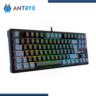 TECLADO ANTRYX MK840L TKL MECANICO BLACK GRAY SWITCH BLUE ESPAÑOL (PN:AMK-CS840LKGBL-SP)