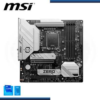 PLACA MSI B760M PROYECT ZERO WIFI DDR5 LGA 1700 (PN:911-7E14-001)