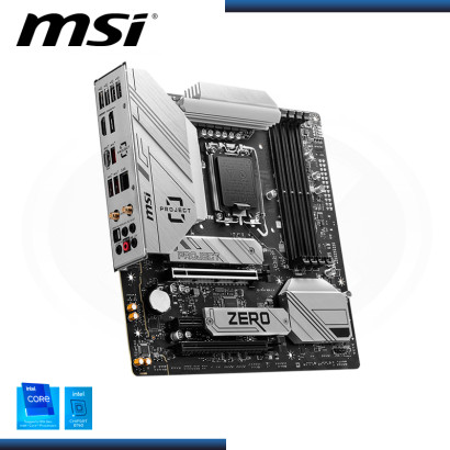 PLACA MSI B760M PROYECT ZERO WIFI DDR5 LGA 1700 (PN:911-7E14-001)