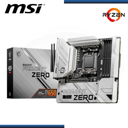 PLACA MSI B650M PROJECT ZERO AMD RYZEN AM5 DDR5 (PN:911-7E09-003)