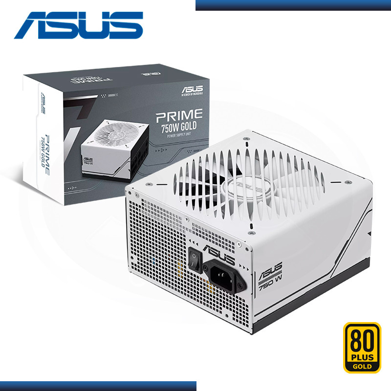 FUENTE ASUS PRIME 750W WHITE 80 PLUS GOLD MODULAR (PN:90YE00U1-BVAA00)