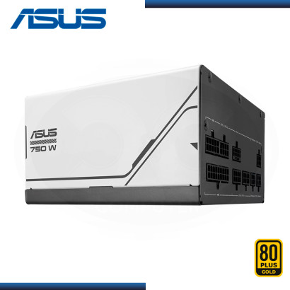 FUENTE ASUS PRIME 750W WHITE 80 PLUS GOLD MODULAR (PN:90YE00U1-BVAA00)