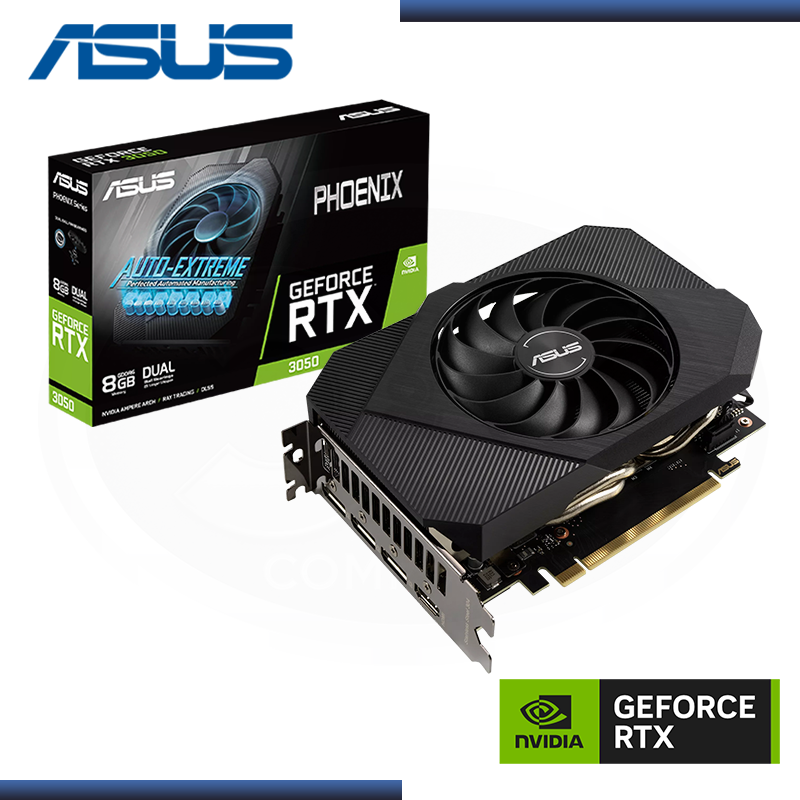 ASUS GEFORCE RTX 3050 8GB GDDR6 128BITS DUAL PHOENIX (PN:90YV0HH2-MVAA00)