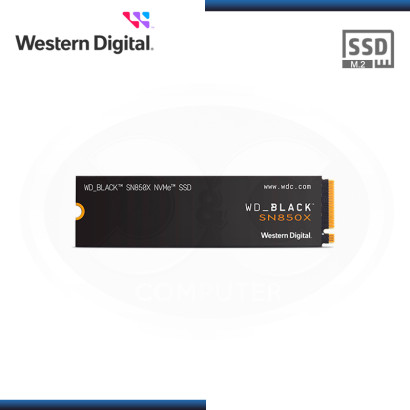 SSD 2TB WD BLACK SN850X NVMe M.2 2280 PCIe GEN4 (PN:WDS200T2X0E-00BCA0)
