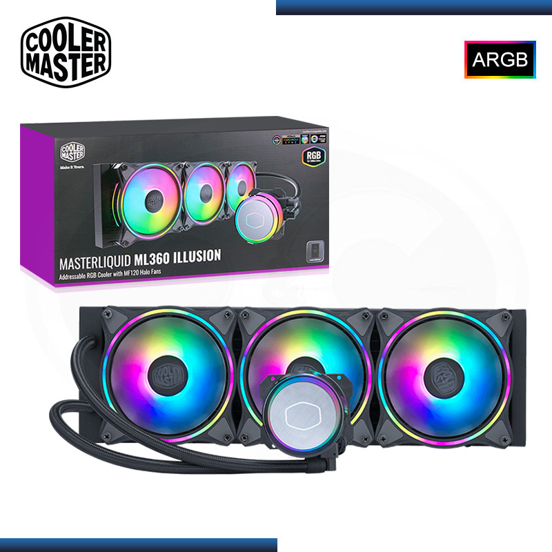 COOLER MASTER MASTERLIQUID ML360 ILLUSION ARGB REFRIGERACION LIQUIDO AMD/INTEL (PN:MLX-D36M-A18P2-R1)