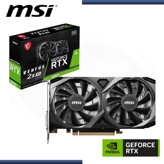 MSI GEFORCE RTX 3050 8GB GDDR6 128BITS VENTUS X2 XS OC (PN:912-V809-4266)