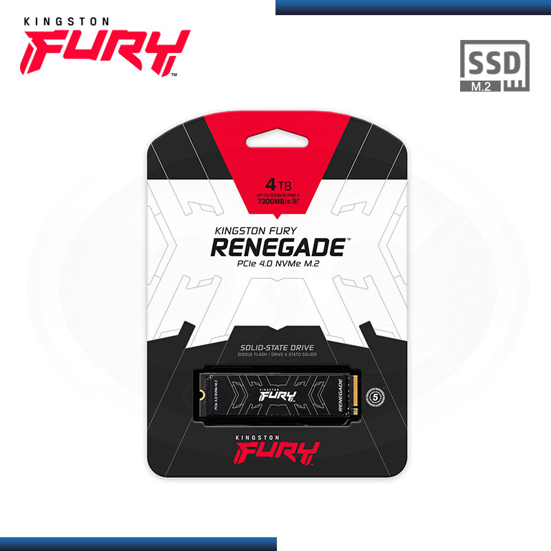 SSD 4TB KINGSTON FURY RENEGADE M.2 2280 NVMe PCIe 4.0 (PN:SFYRD/4000G)