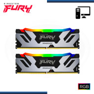 MEMORIA 48GB (24GBx2) DDR5 KINGSTON FURY RENEGADE RGB BUS 6400 MHz (PN:KF564C32RSAK2-48)