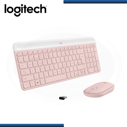 KIT LOGITECH MK470 SLIM ROSE WIRELESS TECLADO + MOUSE (PN:920-011312)