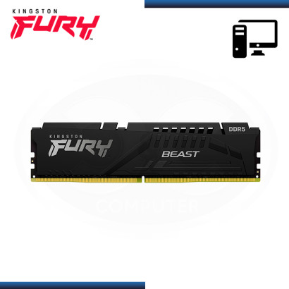 MEMORIA 16GB DDR5 KINGSTON FURY BEAST BUS 6000MHz (PN:KF560C40BB-16 )