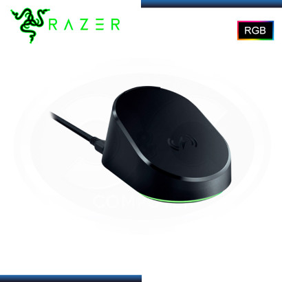 CARGADOR DE BASE MOUSE RAZER DOCK PRO RGB + WIRELESS CHARGING PUCK (PN:RZ81-01990100-B3M1)