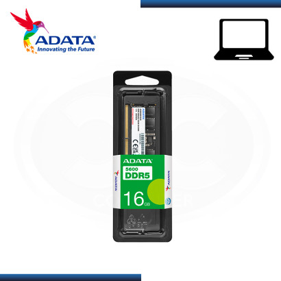 MEMORIA 16GB DDR5 ADATA SODIMM BUS 5600MHZ (PN:AD5S560016G-S)