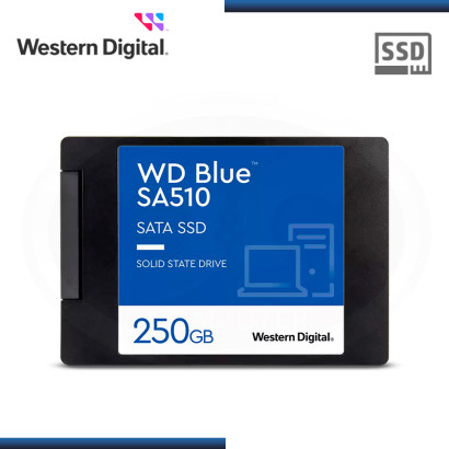 SSD 250GB WESTERN DIGITAL BLUE SA510 SATA 6GB/s  2.5" (PN:WDS250G3B0A-00AXR0)