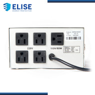 ESTABILIZADOR SOLIDO ELISE FASE FES-10 1000VA 4 TOMAS x 220V/ 1 TOMA x 110V