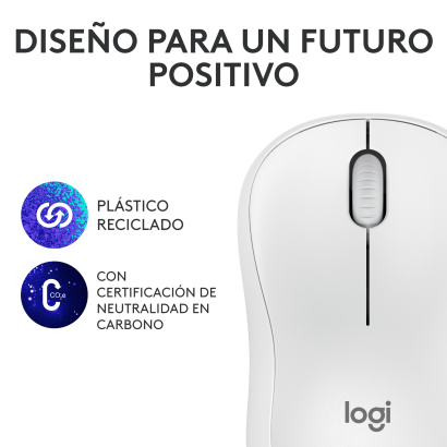 MOUSE LOGITECH M240 SILENT WHITE BLUETOOTH (PN:910-007116)