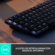 TECLADO LOGITECH MX MECHANICAL MINI BLACK WIRELESS ILUMINACIÓN (PN:920-010846)