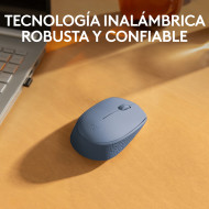 MOUSE M170 LOGITECH BLUE GRAY WIRELESS USB (PN:910-006863)