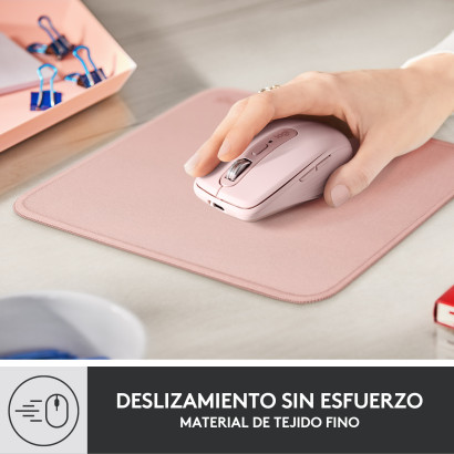 MOUSE PAD LOGITECH STUDIO ANTI-SALPICADURAS ROSE 200x230mm (PN:956-000037)