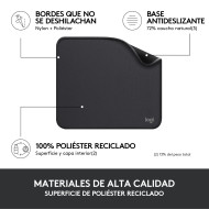 MOUSE PAD LOGITECH STUDIO ANTI-SALPICADURAS GRAPHITE 200x230mm (PN:956-000035)