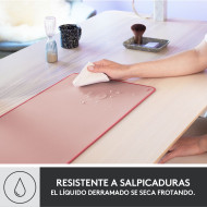 MOUSE PAD LOGITECH DESK MAT STUDIO ANTI-SALPICADURAS ROSE 300x700mm (PN:956-000048)