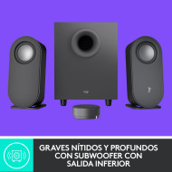 PARLANTE LOGITECH Z407 BLACK (80W) CONECTIVIDAD MICRO USB BLUETOOTH 5.0 SUBWOOFER DIGITAL 2.1 (PN:980-001347)