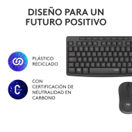 KIT LOGITECH MK295 SILENT TOUCH WIRELESS TECLADO + MOUSE USB BLACK (PN:920-009792)