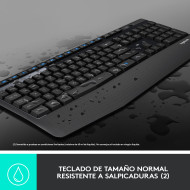 KIT LOGITECH MK345 COMFORT WIRELESS TECLADO + MOUSE (PN:920-007820)