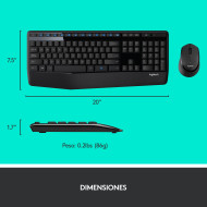 KIT LOGITECH MK345 COMFORT WIRELESS TECLADO + MOUSE (PN:920-007820)