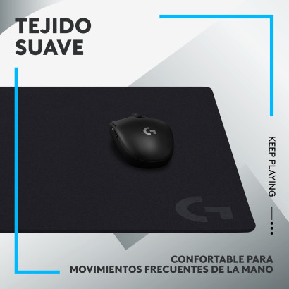 MOUSE PAD LOGITECH G G640 BLACK LARGE 460x400x3mm (PN:943-000797)