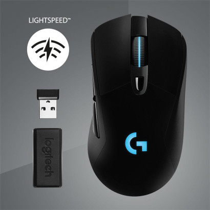 MOUSE LOGITECH G703 GAMING LIGHTSPEED RGB WIRELESS BLACK (PN:910-005638)