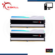 MEMORIA 32GB (16GBx2) DDR5 G.SKILL TRIDENT Z5 RGB SILVER BUS 6400MHz (PN:F5-6400J3239G16GX2-TZ5RS)