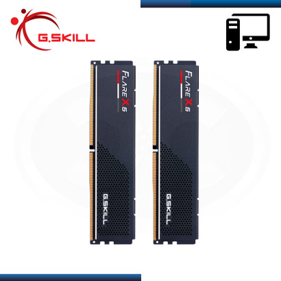 MEMORIA 64GB (32GBx2) DDR5 G.SKILL FLARE X5 BLACK BUS 6000MHZ (PN:F5-6000J3040G32GX2-FX5)