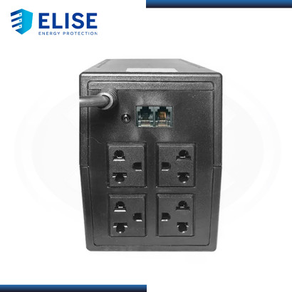 ELISE UPS INTERACTIVO FASE AUR 650VA/360W 4 TOMAS PUERTO INTELIGENTE USB-HID (PN:PSAUR650LCD-USB)