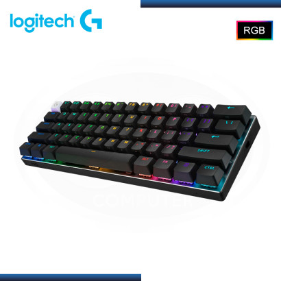 TECLADO LOGITECH G PRO X 60 BLACK LIGHTSPEED RGB TÁCTIL WIRELESS BLUETOOTH (PN:920-011902)