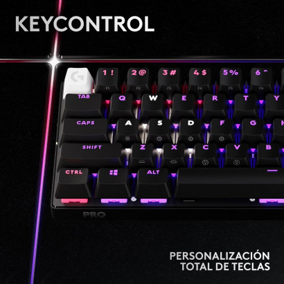 TECLADO LOGITECH G PRO X 60 BLACK LIGHTSPEED RGB TÁCTIL WIRELESS BLUETOOTH (PN:920-011902)