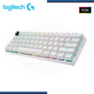 TECLADO LOGITECH G PRO X 60 WHITE LIGHTSPEED RGB TÁCTIL WIRELESS BLUETOOTH (PN:920-011921)