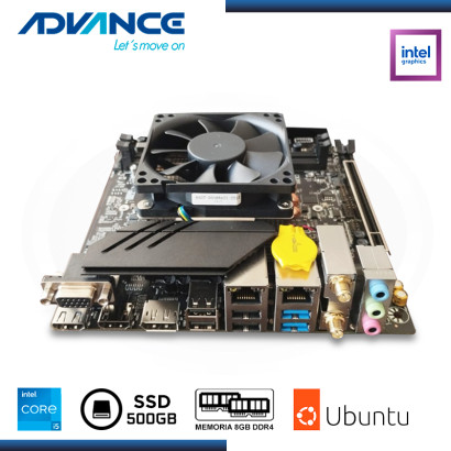 PC ADVANCE VISSION VM 1460 I5 12450H/ 8GB DDR4 /SSD 500GB NVME /WIFFI/LINUX UBUNTU/ T+M (PN:PCAD1V0M1460101)