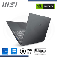 LAPTOP MSI MODERN 15 A11SB NVIDIA MX450 2GB GDDR5/CI7-1165G7/15.6"/16GB/SSD 1TB/W10 CARBON GRAY (PN:9S7-155226-073)