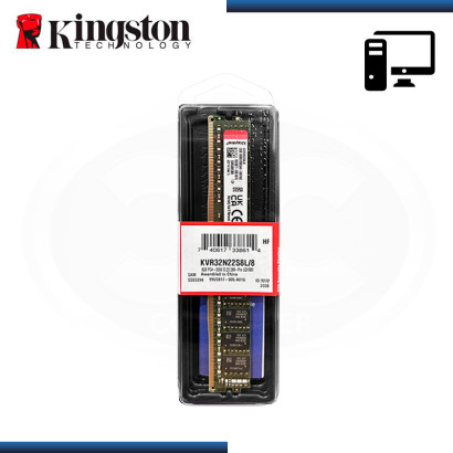 MEMORIA 8GB DDR4 KINGSTON KVR BUS 3200 MHz (PN:KVR32N22S8L/8)