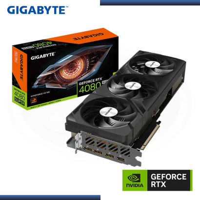 GIGABYTE GEFORCE RTX 4080 SUPER 16GB GDDR6X 256BITS WINDFORCE V2 (PN:GV-N408SWF3V2-16GD)