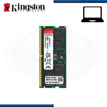 MEMORIA 32GB DDR5 KINGSTON KVR SODIMM BUS 5600MHZ (PN:KVR56S46BD8/32)