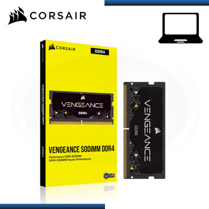 MEMORIA 8GB DDR4 CORSAIR VENGEANCE SODIMM BUS 2666MHz (PN:CMSX8GX4M1A2666C18)