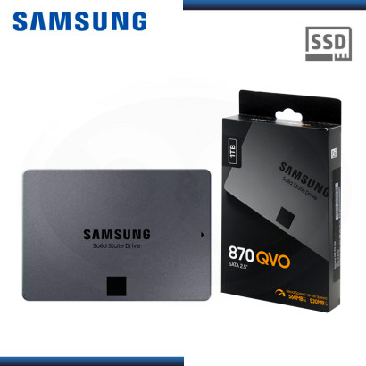 SSD 1TB SAMSUNG QVO 870 SATA3 6GB/s FORMATO 2.5" (PN:MZ-77Q1T0B/AM)