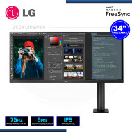 MONITOR LED 34" LG 34WN780-B ULTRAWIDE ERGO 3440x1440 HDMI DP 5MS/75HZ/FREESYNC