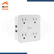 ENCHUFE INTELIGENTE WI-FI NEXXT HOME 220V 4 TOMAS + 4 PUERTOS USB (PN:NHP-T610)